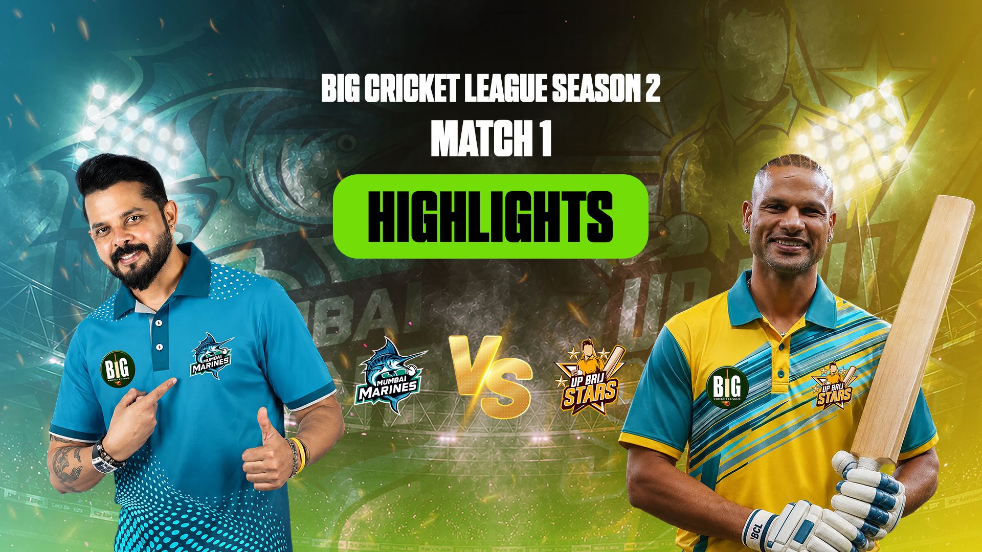 BCL 2026 - Match 01 | Mumbai Marines vs UP Brij Stars Highlights